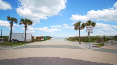  Jacksonville Beach FL ABD, Coronavirus Covid 19 'un yavaş yayılmasını durdurdu.