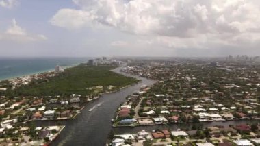 Fort Lauderdale FL 4K 60p 'lik hava görüntüleri.
