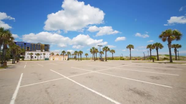 Jacksonville Beach Usa Gesloten Voor Langzame Verspreiding Van Het Coronavirus — Stockvideo