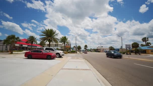 Jacksonville Beach Road A1A Film Wideo — Wideo stockowe