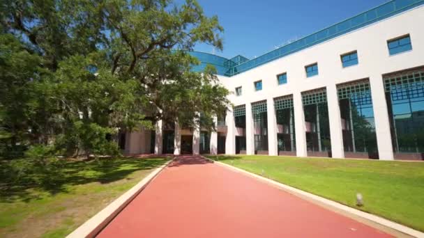 里昂州法院书记官大楼运动镜头法 — 图库视频影像