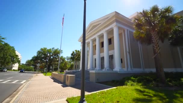 Corte Suprema Della Florida Downtown Tallahassee — Video Stock