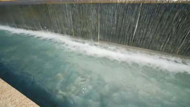 Inclinarse Hacia Arriba Revelan Dolphin Fountain Downtown Tallahassee Florida State — Vídeo de stock