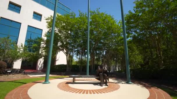 Memorial Guerra Tallahassee Clerk Courts Building — Vídeo de Stock