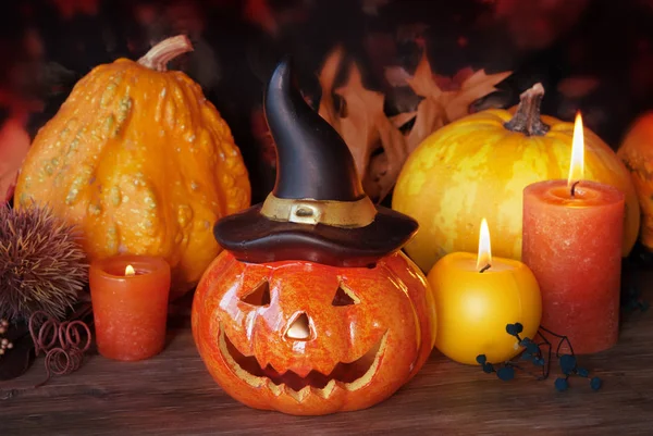 Testa di zucca Halloween — Foto Stock