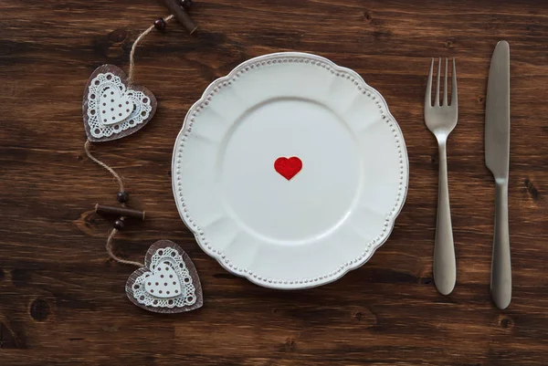 Valentine dinner background — Stock Photo, Image
