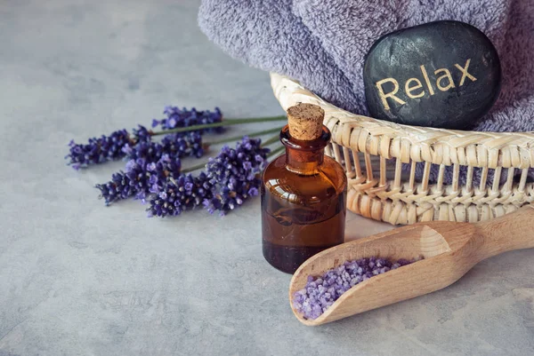 Lavender essential oil spa