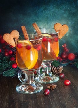 Cam Сranberry sıcak yumruk