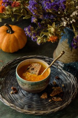 lezzetli kabak çorbası