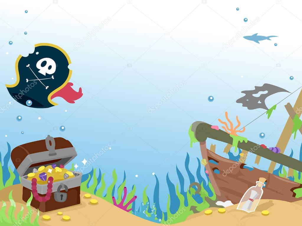 Underwater Pirate Wreck Ship