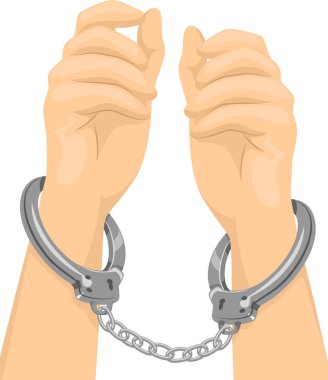 El kelepçeleri illüstrasyon