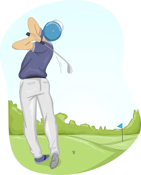 Quadro do jogador de golfe — Fotografia de Stock