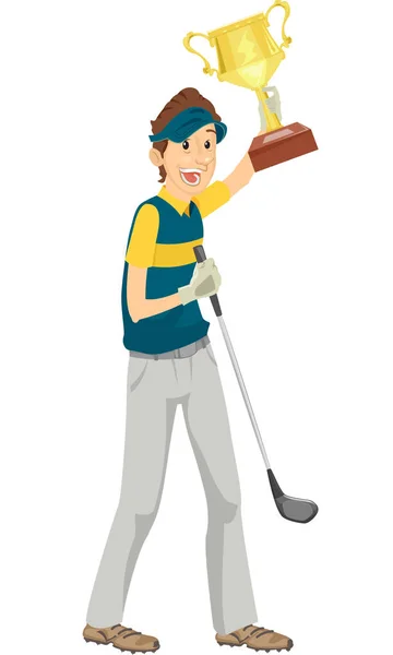 Adam Golf Kupası şampiyonluğu — Stok fotoğraf