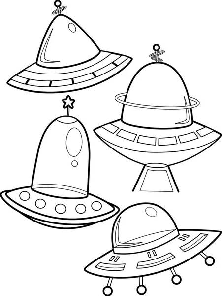 Coloriage de vaisseau spatial — Photo