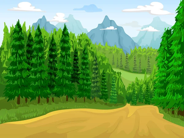 Coniferous Forest Scene