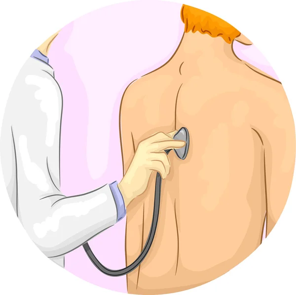 Icona Stethoscope Check Up — Foto Stock