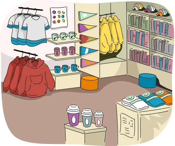 University Store Illustration — Stock Photo, Image