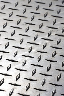 Close-up of Diamond Plate Steel clipart
