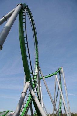 Amsuement Park Roller Coaster Ride