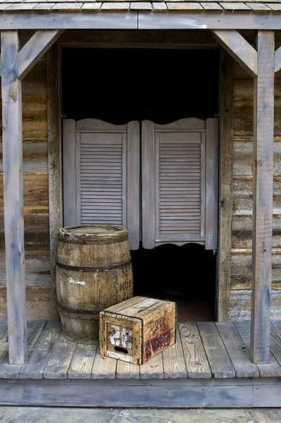 Western Style Saloon Barrel Box — Stock Photo, Image