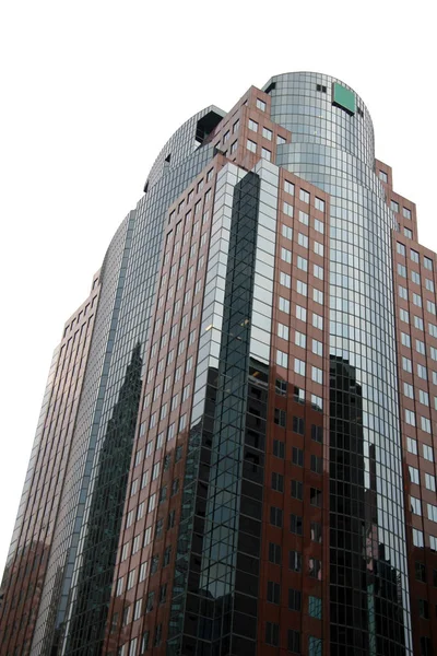 Edifício Escritório Corporativo Isolado Fundo Branco — Fotografia de Stock