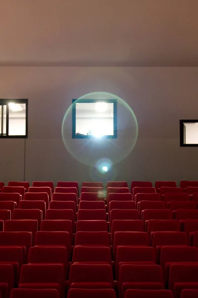 Empty Theater Seating Projector — Stock Photo, Image