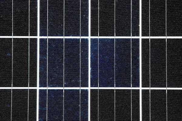 Detailní Záběr Fotovoltaického Solárního Panelu — Stock fotografie
