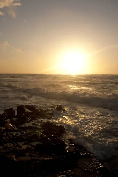 Tranquil Pacific Ocean Coastline Sunset — Stock Photo, Image