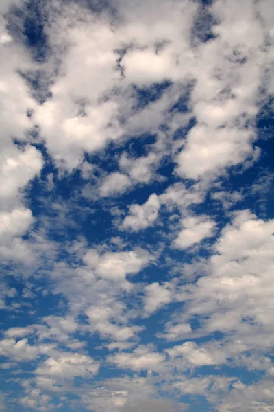 Wolken Lucht Met Een Blauwe Rug Laten Vallen — Stockfoto