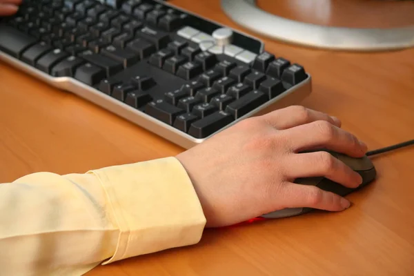 Woman Working on Computer