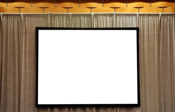 Blank White Screen Presentation — Stock Photo, Image