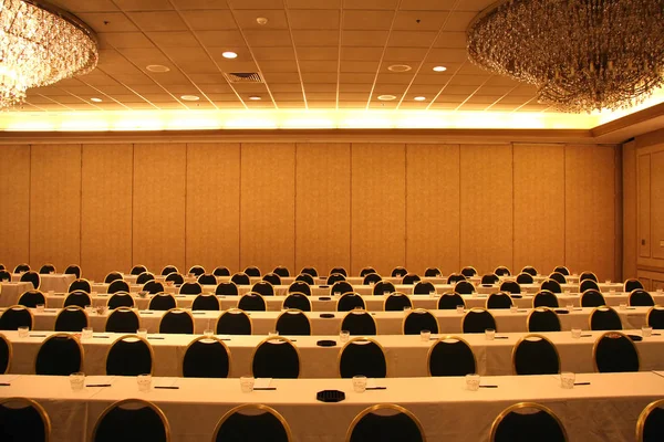 Formal Business Meeting Setup Close Shot — Stock Photo, Image