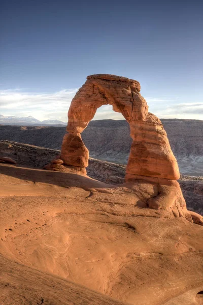 Arco Delicado Arcos Parque Nacional Utah Imagem De Stock