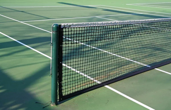 Tennis Court Net Närbild Skott — Stockfoto