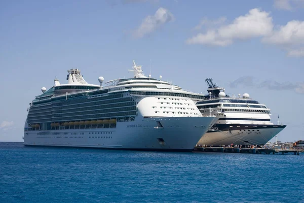 March 2009 Cozumel Mexico Cruise Ships Port Stock Photo