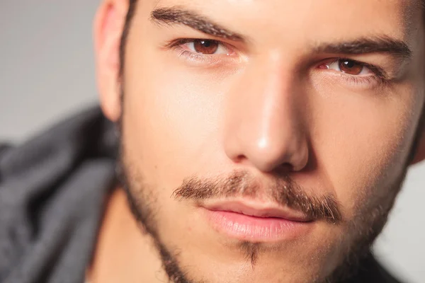 Closeup of a young man's face Royalty Free Stock Photos