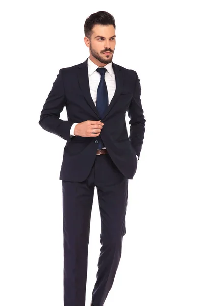 Fashion business man stå — Stockfoto