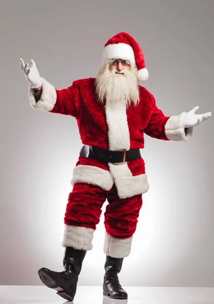 Santa claus welcoming — Stock Photo, Image