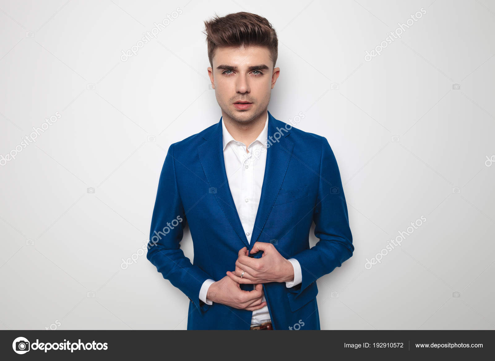 blue blazer smart casual