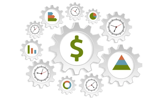 Marketing and time — Stock Vector