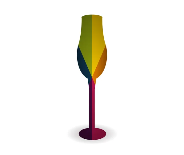 Tasse multicolore icône vecteur — Image vectorielle