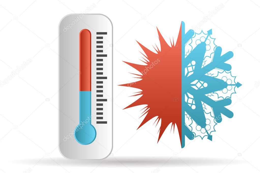 thermometer and meteorology isolated