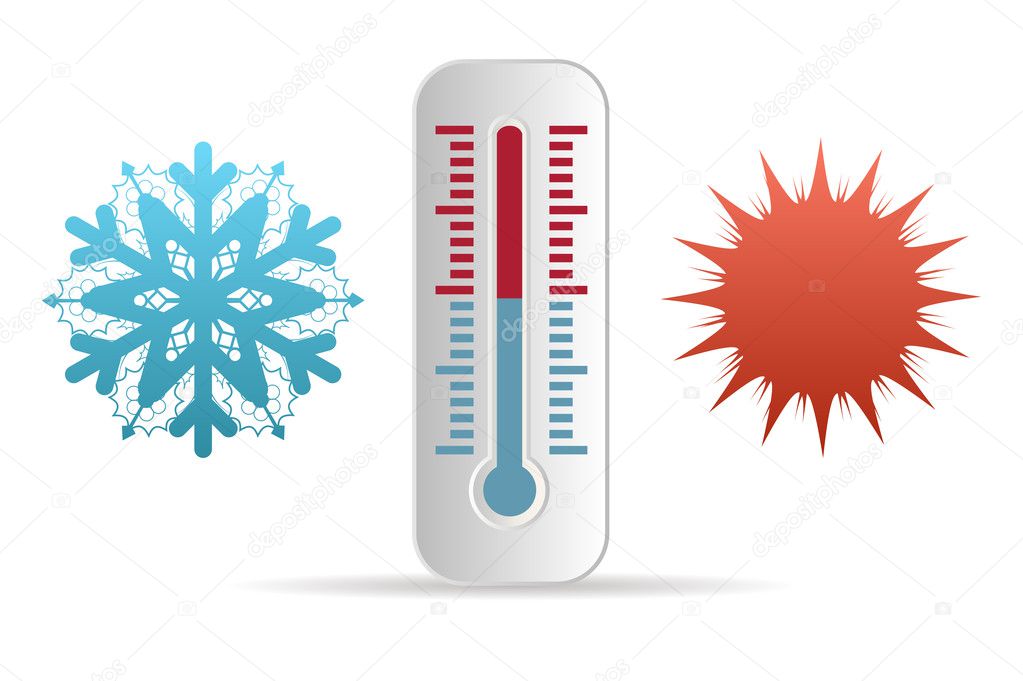 thermometer and cold heat