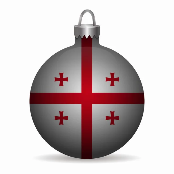 Рождественский вектор флага Джорджии — стоковый вектор