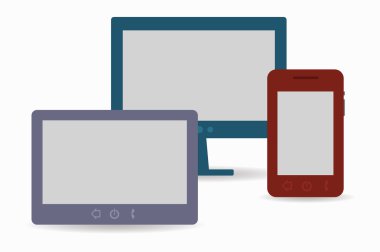 Smartphone, monitör ve tablet