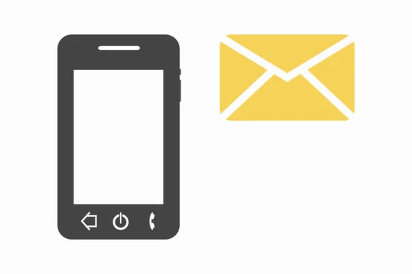 Message d'envoi smartphone — Image vectorielle