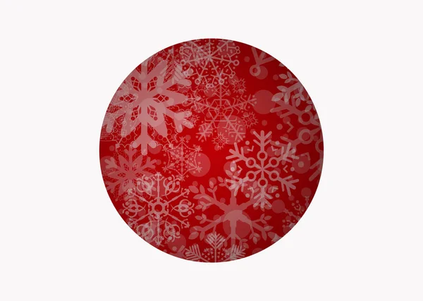 Christmas sphere isolated white — Stock Vector