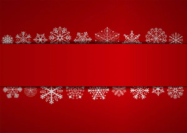 Czerwone tło Boże Narodzenie z miejsca — Wektor stockowy