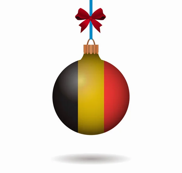 Ізольований різдвяний м'яч бельгій — стоковий вектор