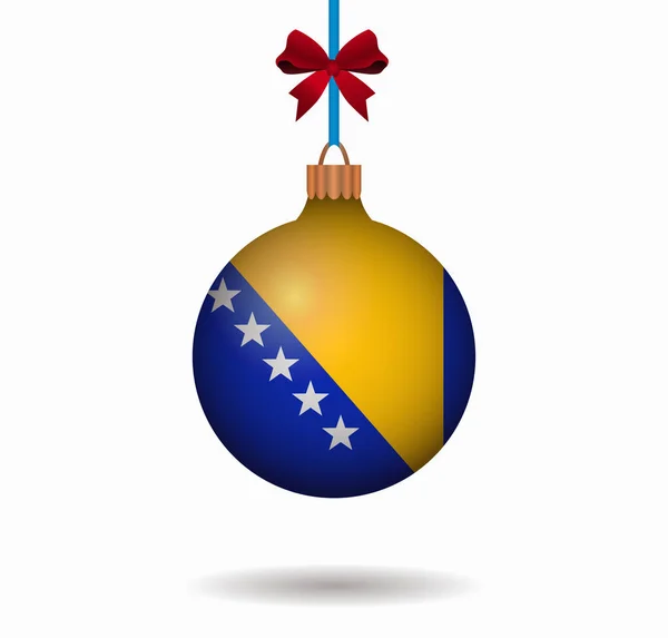 Bola de Navidad aislada bosnia — Archivo Imágenes Vectoriales